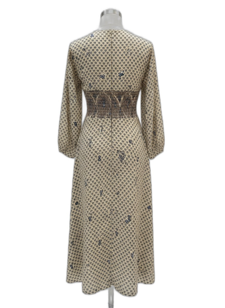 Joseph · Maxi Smocked Waist · Small · Maize Paisley Print