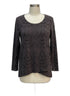 Habitat · Tunic Shirt · Small · Gray Damask
