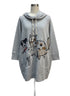 Inoah · Cat and Doggies Pattern · Large · GrayMulti