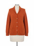 LandsEnd · Wool Cardigan · XL/1X · Spicy Orange