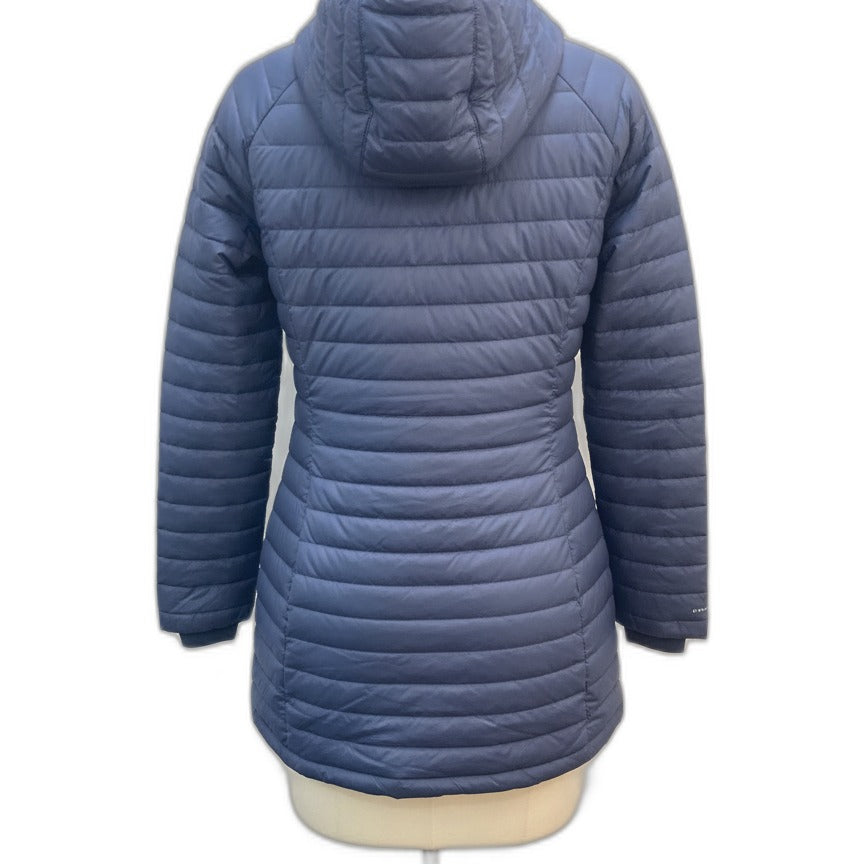 Columbia · Mid-Length Quilted Hooded Jacket · Large · Midnight