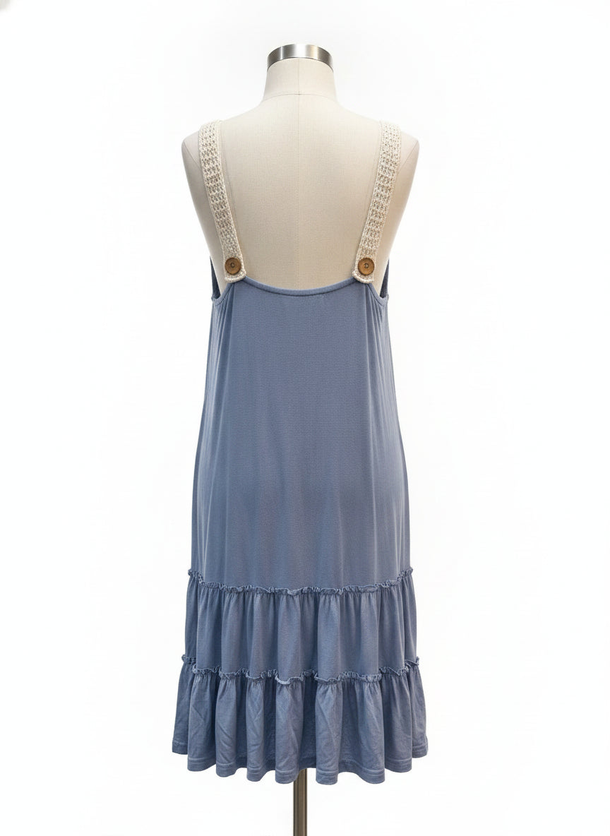 Anthropologie · Blue Tassel · Small · BlueCream Crochet