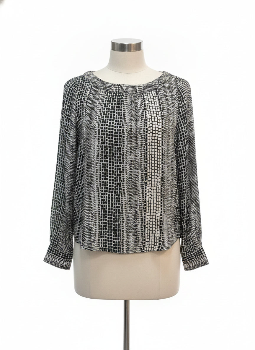 Banana Republic · Blouse · XSmall · White Green