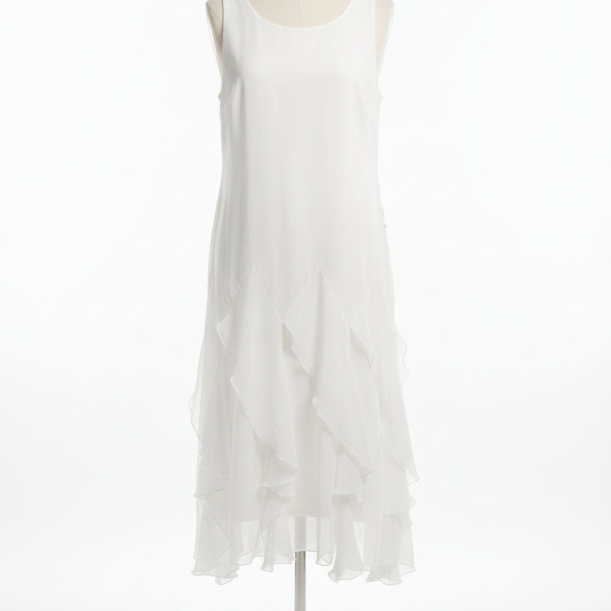 RobbieBee · Ruffles w/ belt · 12 · White