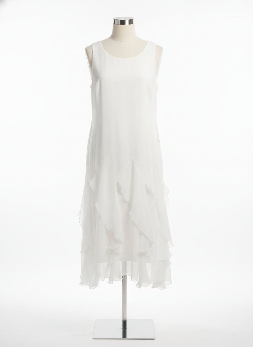 RobbieBee · Ruffles w/ belt · 12 · White