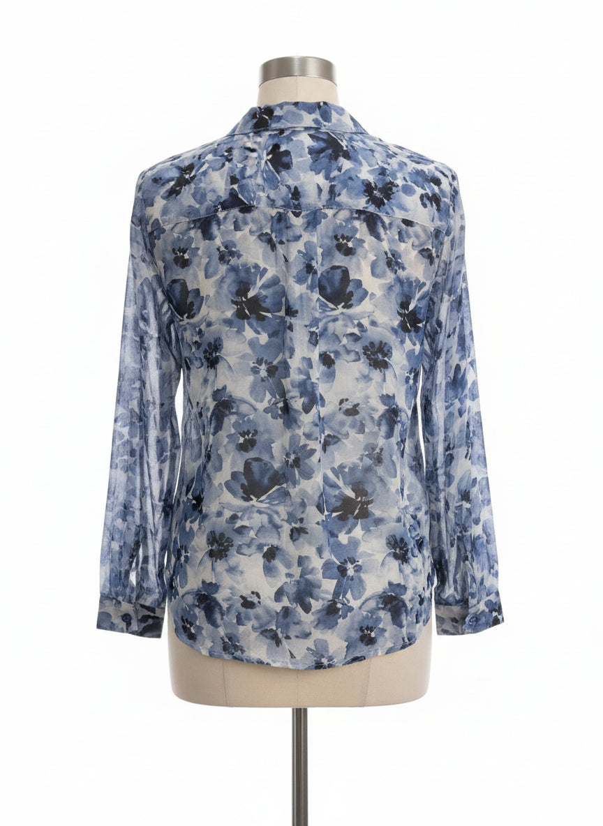 Bella Dahl · Shirt · Medium · Blue/White Floral