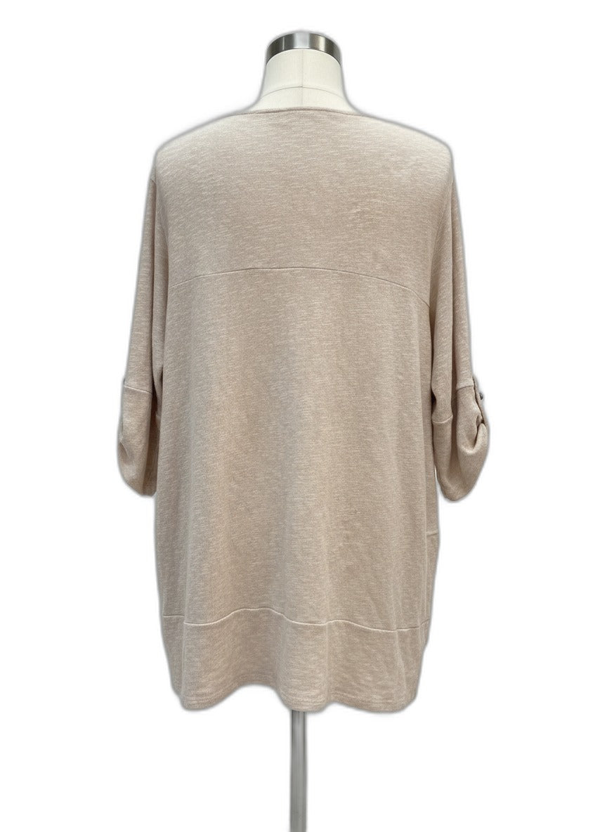Chalet · Button Up Cardigan · XLarge · Sand