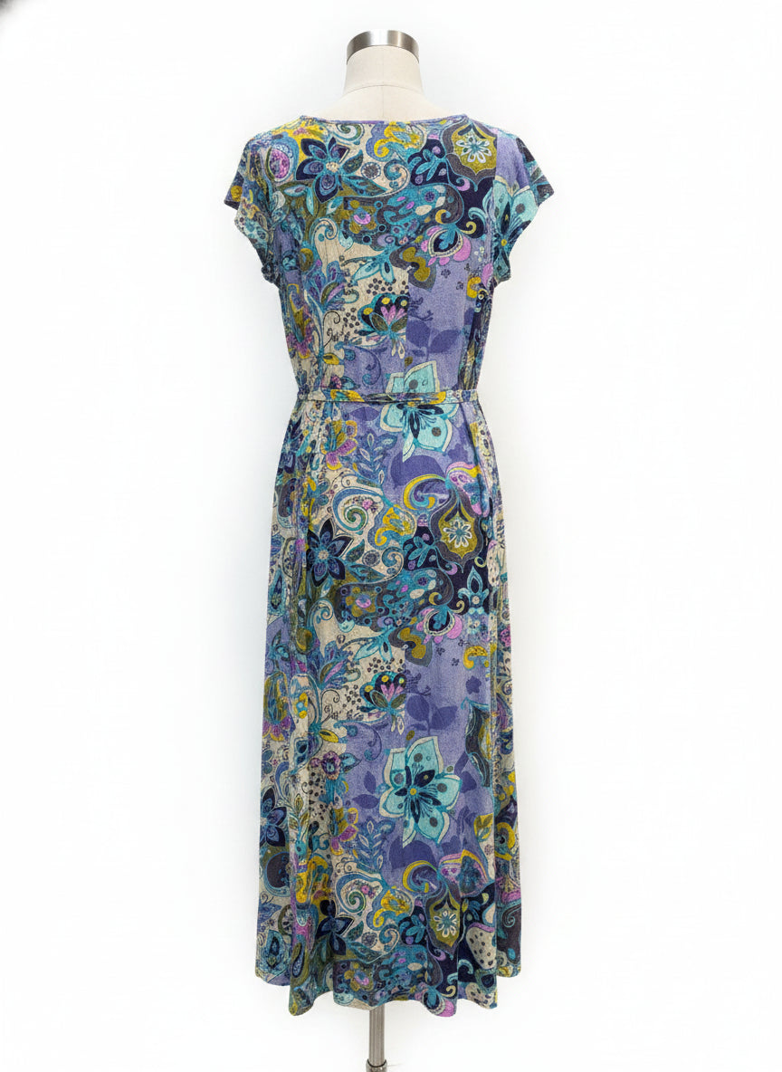 JamsWorld · ShortSleeve Dress · Small · PurpAqua