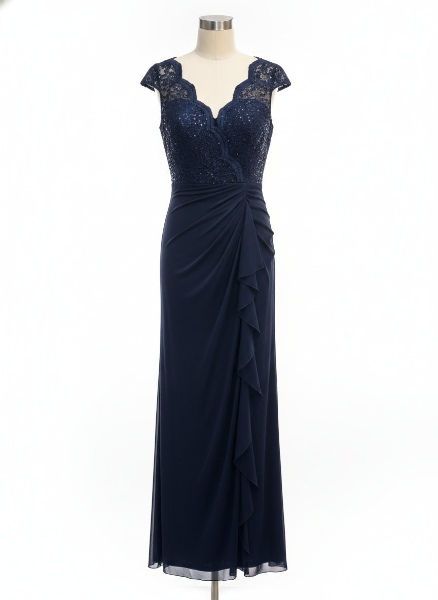 ConnectedApparel · Navy Lace Overlay · 6 · Navy