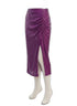 Ciebon · Wrap Ruched Sequin Skirt · Medium · Violet
