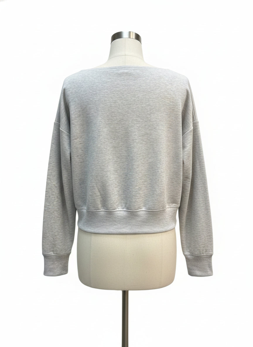 DSG · So Soft Off Shoulder Top · Small · Light Gray