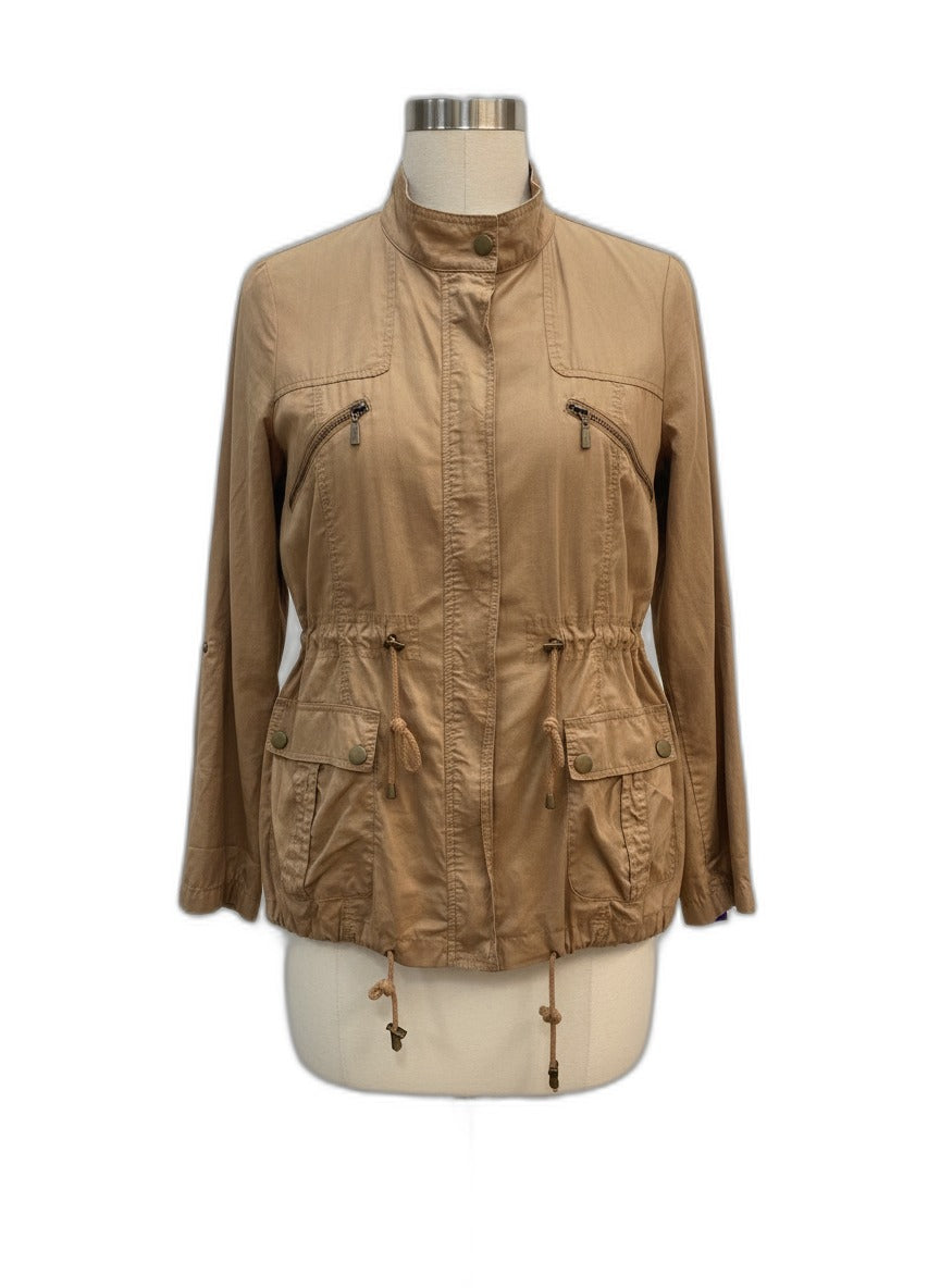 LA Hearts · Utility Jacket w/ Adjustable Draws · Large · Tan
