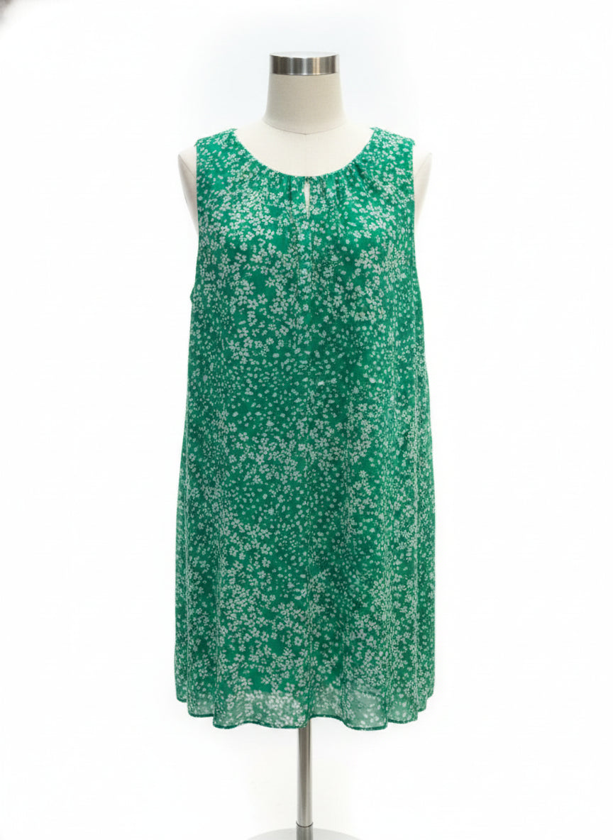 DKNY · Sleeveless Dress · 14 · GreenWhite