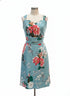 Dress · 3X · Aqua Floral