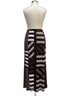 Susan Graver · Maxi High Slit · Large · BrownBlack