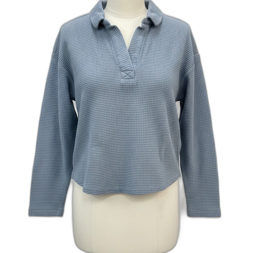 Eddie Bauer · Ocean 100% Cotton Waffle Texture · Large · Ocean