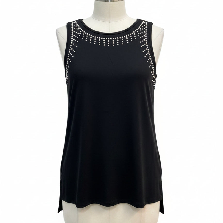 Chelsea & Theodore · Black Silver Studded · Medium · Black