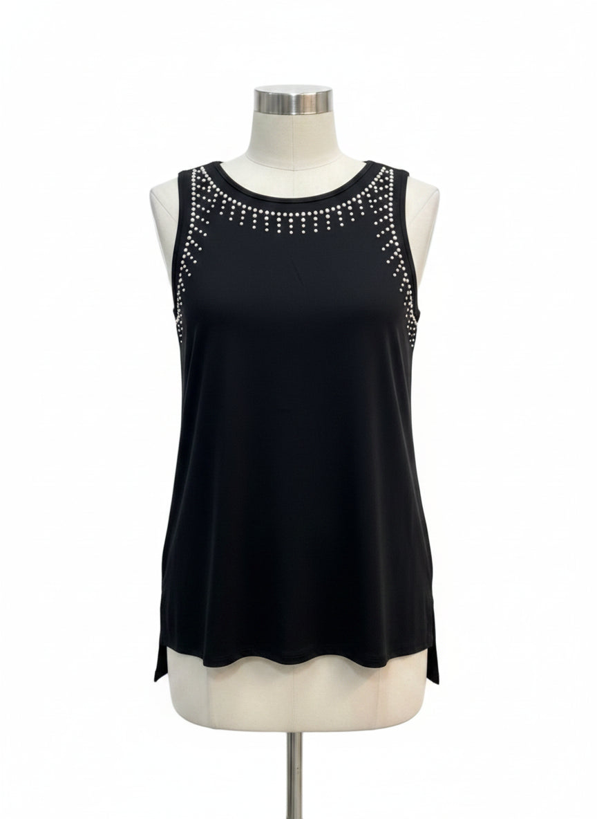 Chelsea & Theodore · Black Silver Studded · Medium · Black