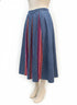 ORVIS · Peek-a-boo pleats · 10 · Denim Multi Striped