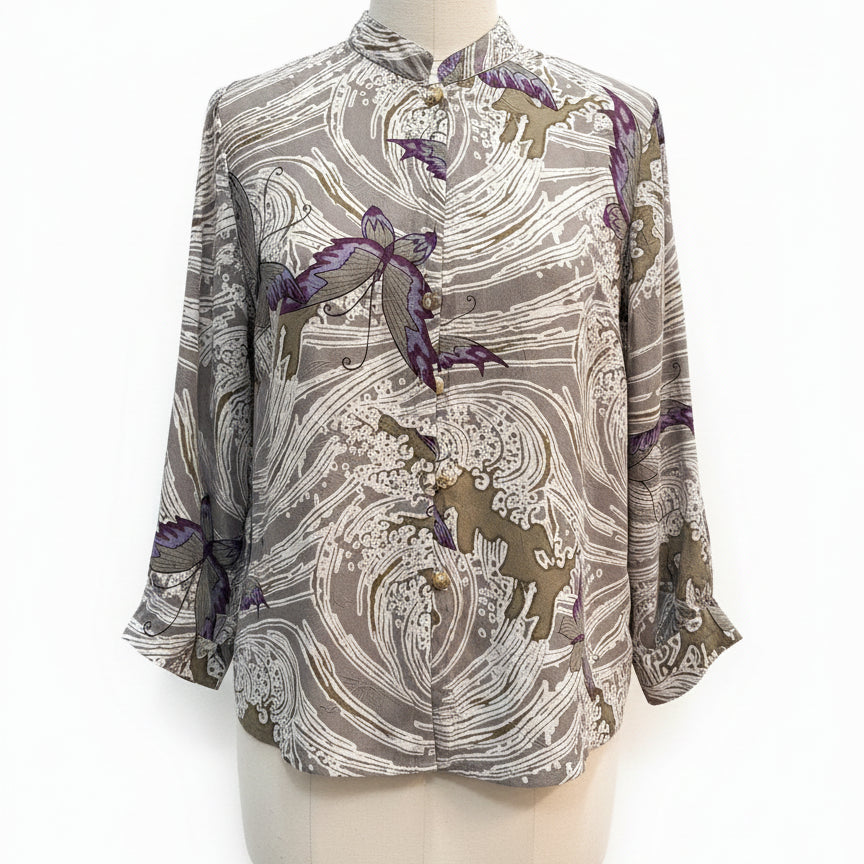 Citron · Butterfly Print · Large · Sage