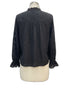 Sundance · LongSleeve Top Black Eyelet Cotton Blend · Medium · Black