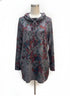 Inoah · Artistic Expression Abstract Leaf Pattern · XLarge · GrayMulti