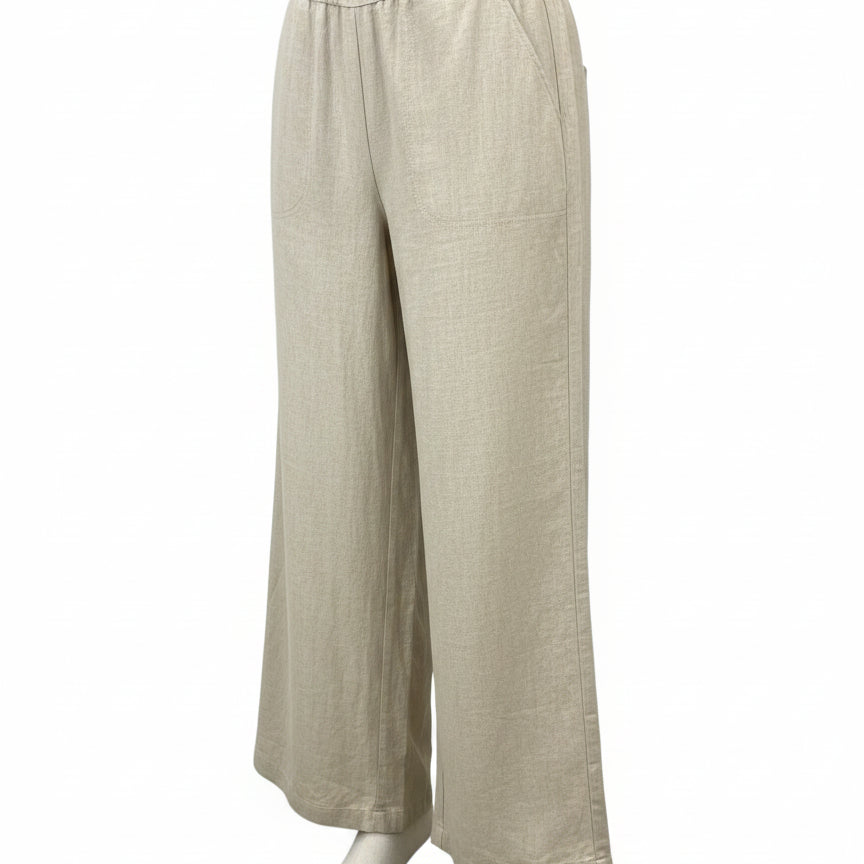Max Studio · Wide Leg Pants · Large · Natural