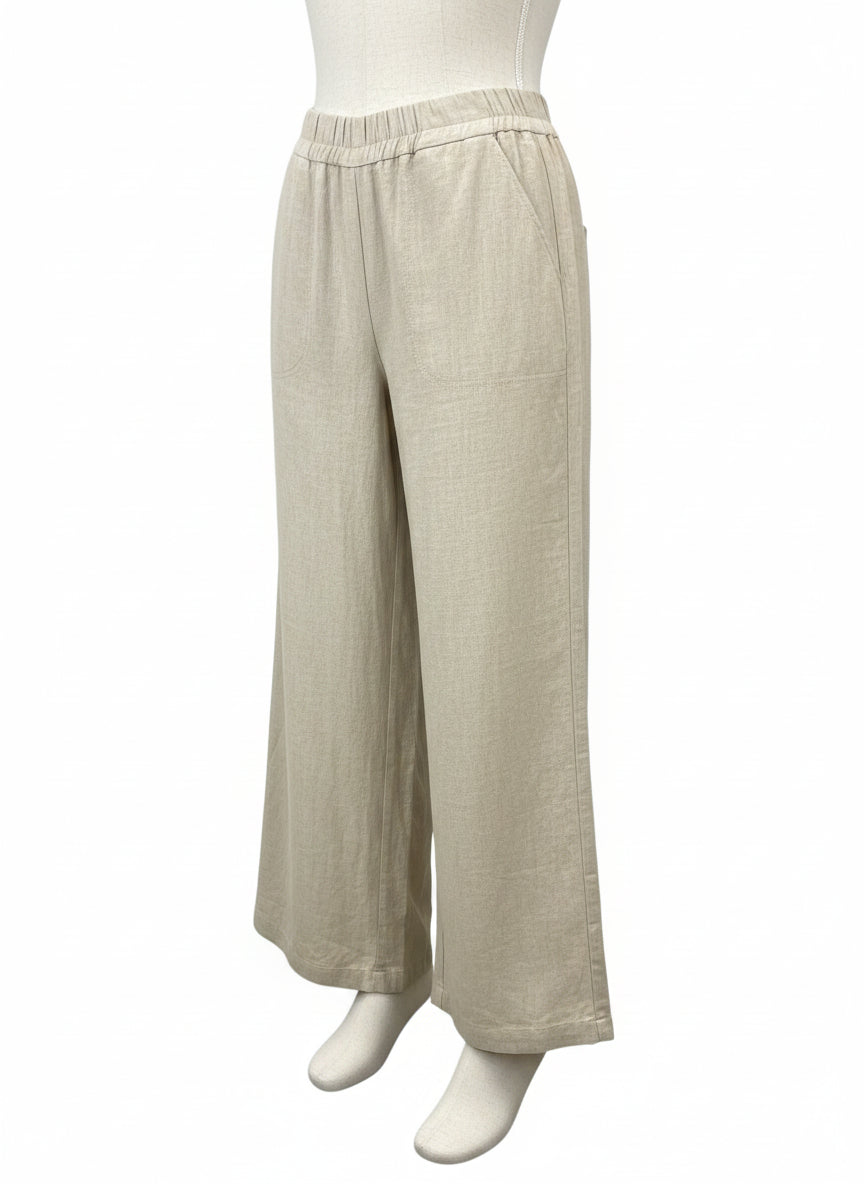 Max Studio · Wide Leg Pants · Large · Natural