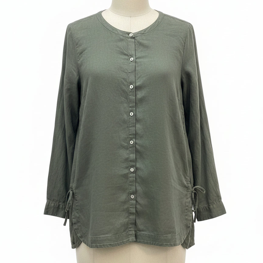 J.Jill · LongSleeve Shirt Bow detail on sides · Large · Sage