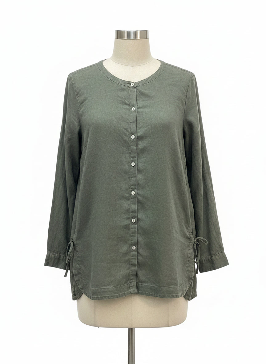 J.Jill · LongSleeve Shirt Bow detail on sides · Large · Sage