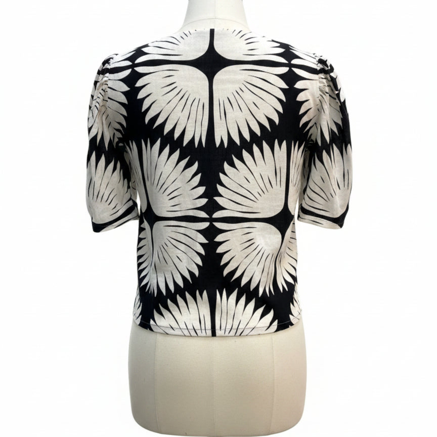 Rachel Zoe · Blouse · Medium · BlackCream