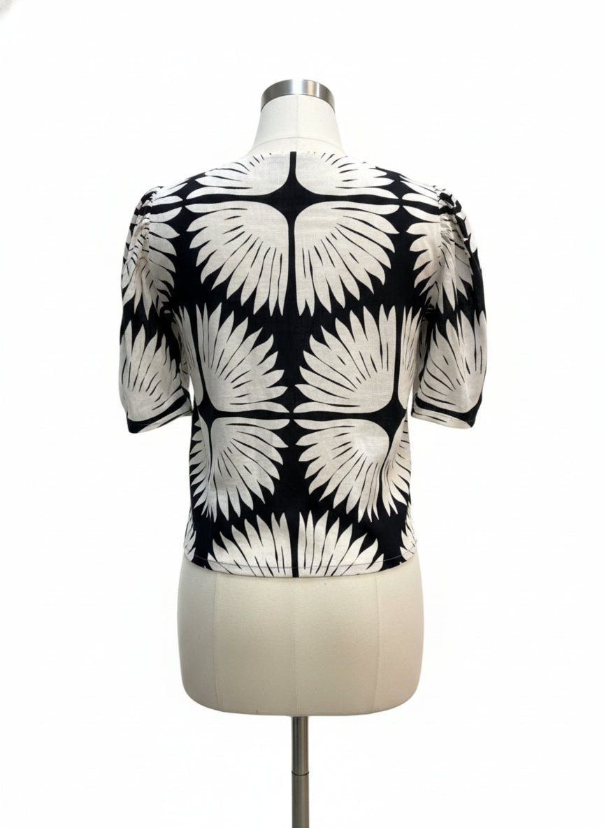 Rachel Zoe · Blouse · Medium · BlackCream