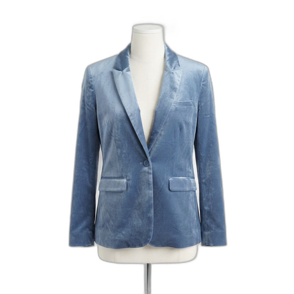 CABI · Velvet Jaden Blazer Jacket · Medium · Ice Blue