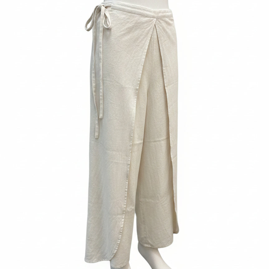 Wrap Pants · Wide Leg Wrap Pants · OS · Natural