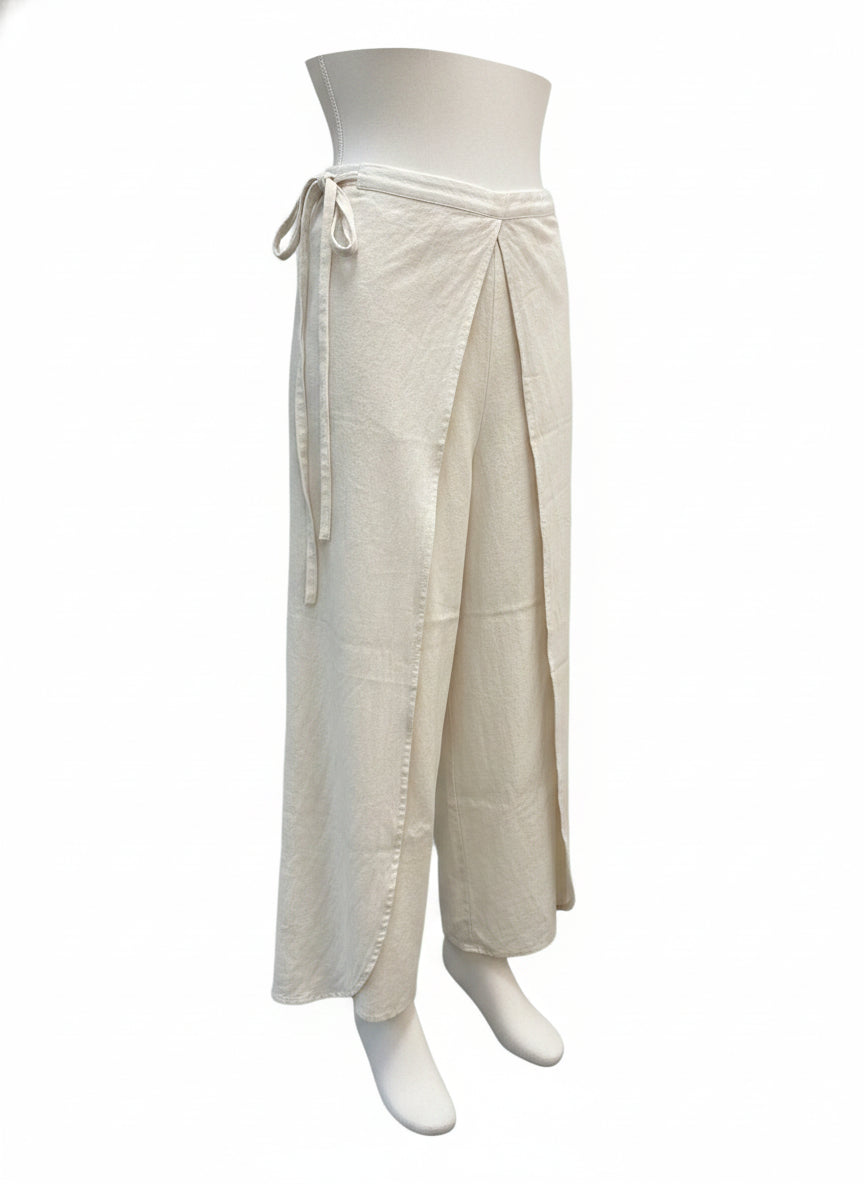 Wrap Pants · Wide Leg Wrap Pants · OS · Natural