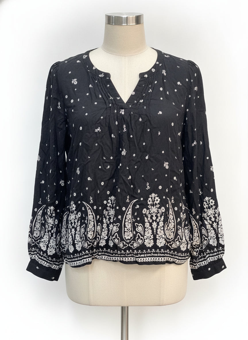 LuckyBrand · Blouse · Medium · Black