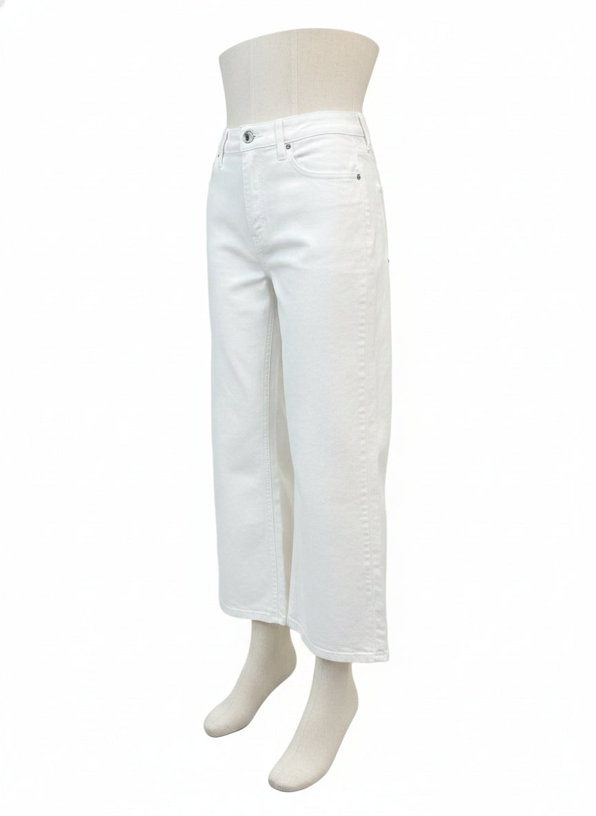 Reitmans · Wide Leg Jeans Ankle Length · 16 · White