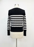 Karl Lagerfeld · Classic Style Gold Button Detail · Large · Black/White Striped