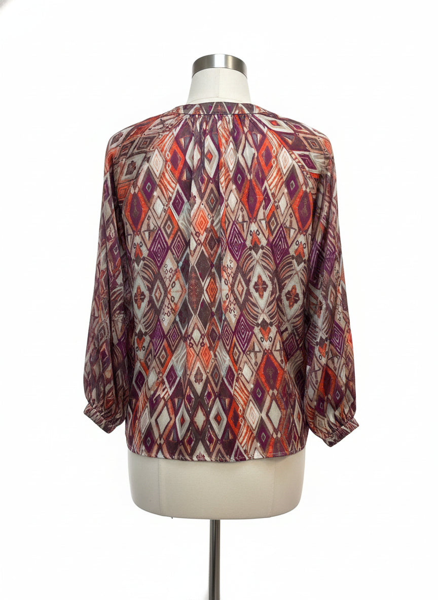 Anthropologie · Blue Tassel · Small · BrownAqua