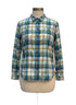 Duluth · Roll Tab Shirt · Medium · TealMint Plaid