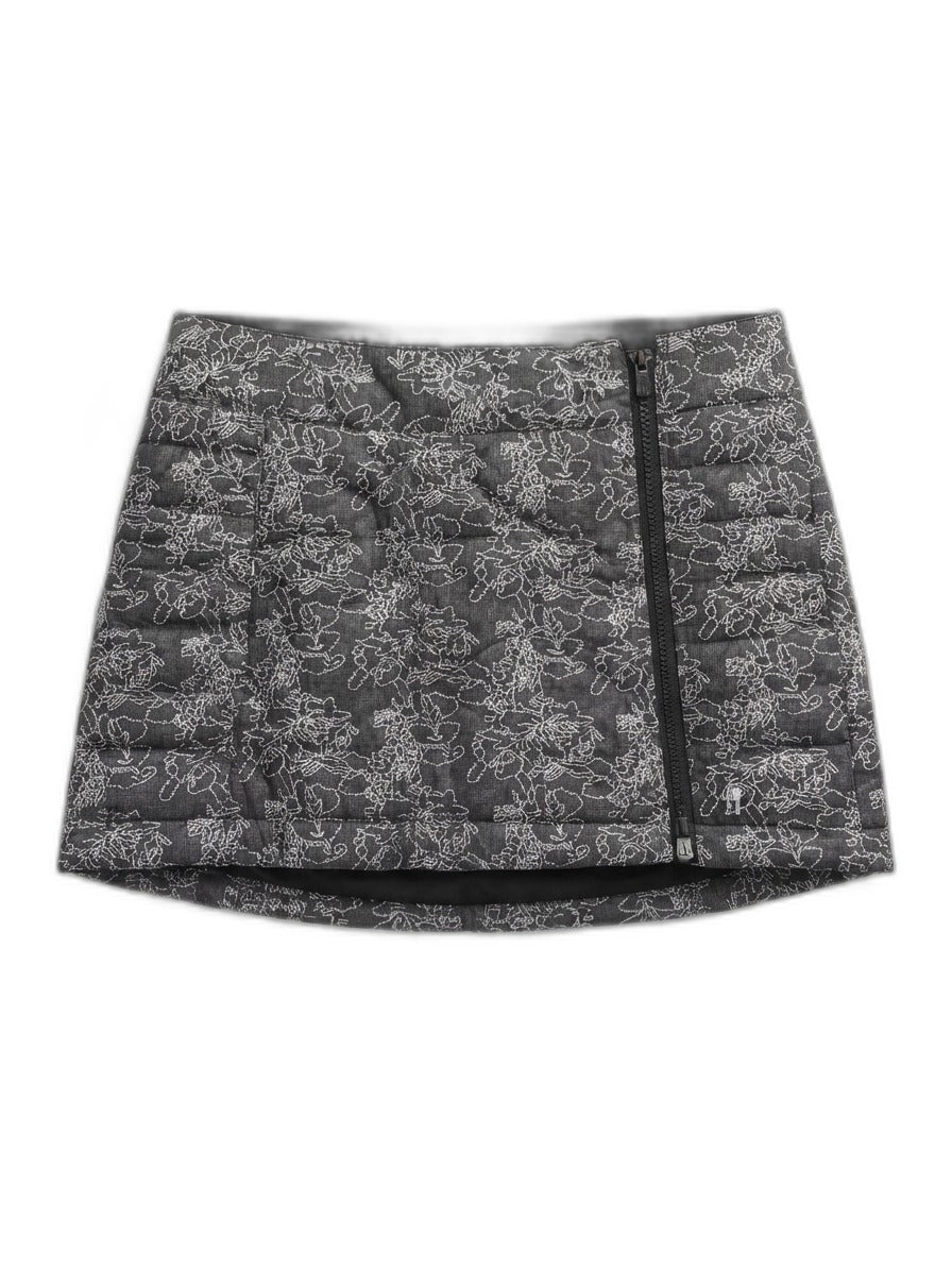 Smartwool · Quilted Puffy Zip Up Skirt · XS/S · GrayWhite
