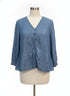 Liz Claiborne · Blouse · 1X · Chambray