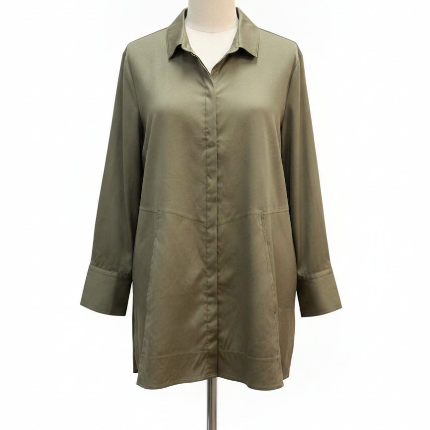 Habitat · Tunic Top · Large · Olive