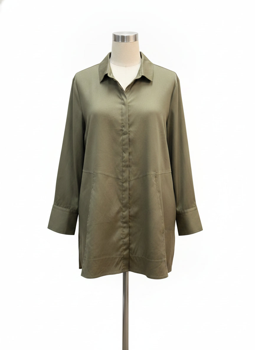 Habitat · Tunic Top · Large · Olive