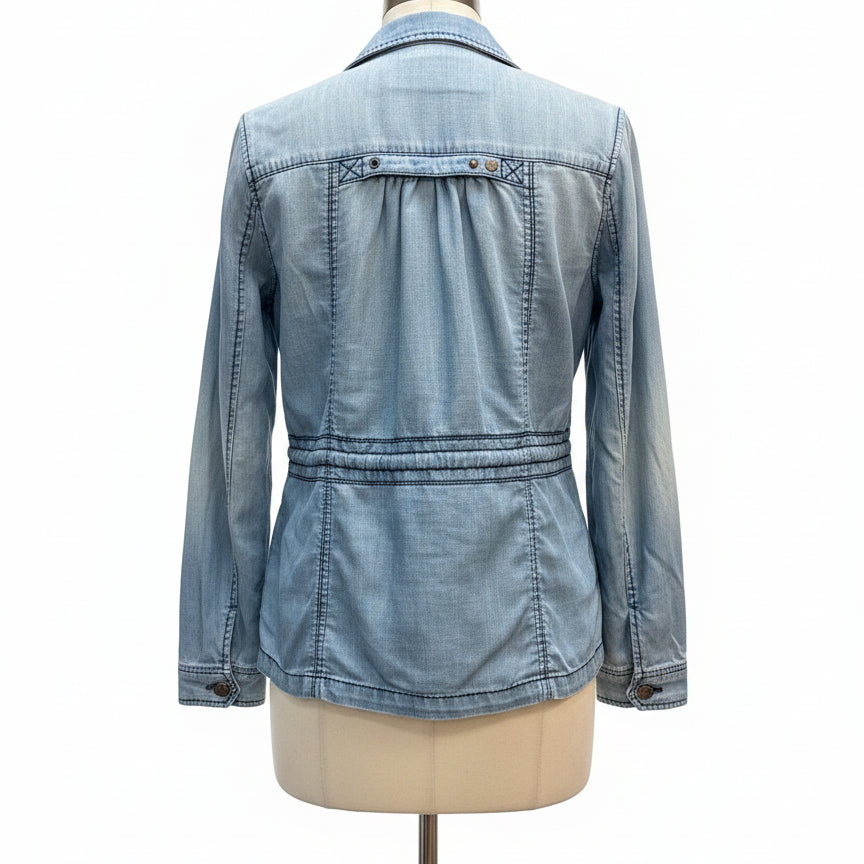 Marrakech · Tencel Utility Jacket · Medium · Denim