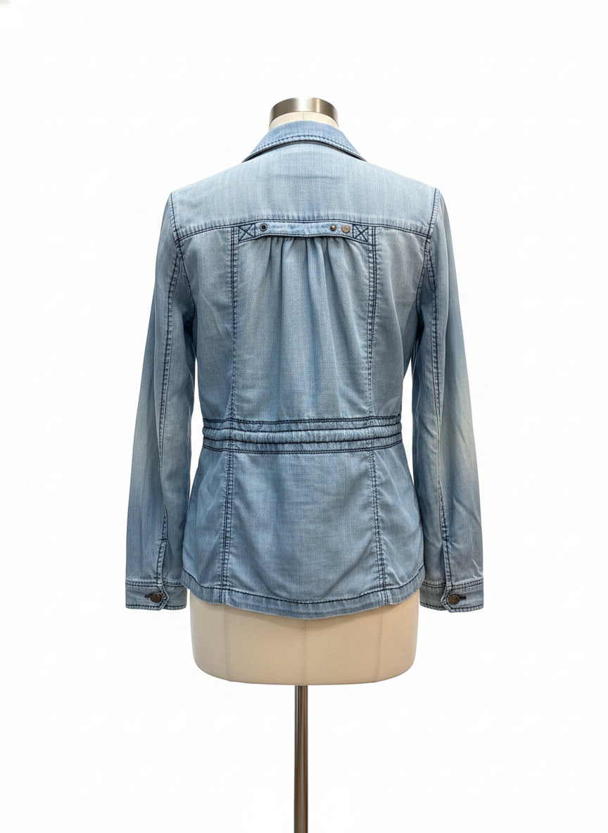 Marrakech · Tencel Utility Jacket · Medium · Denim