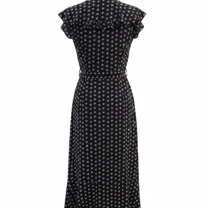Max Studio · Wrap Dress · XS/S · Blackfloral