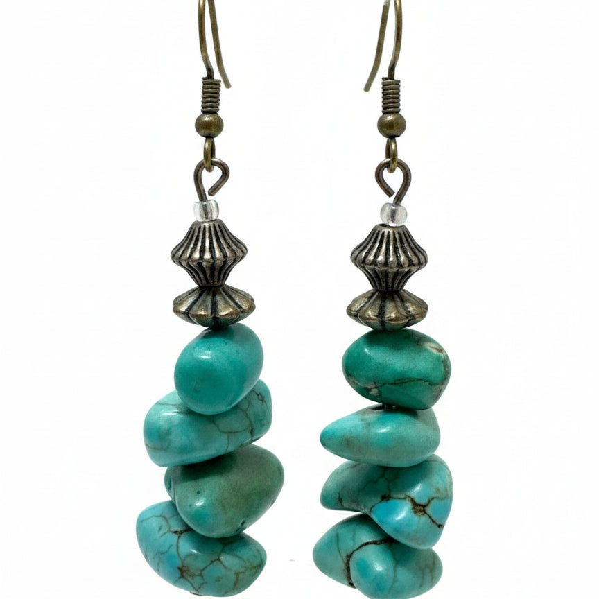 .925 Turquoise Earrings · Jewelry · wire · Turquoise