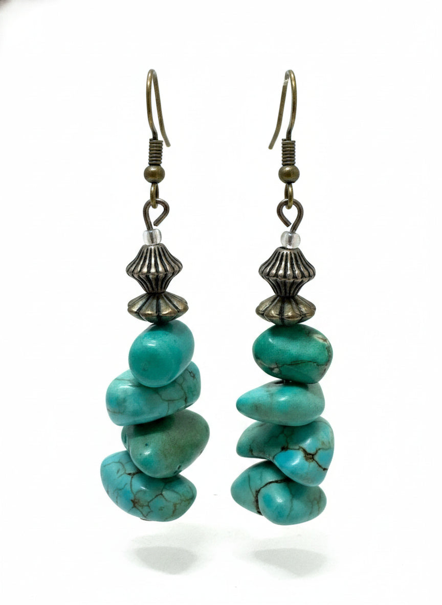 .925 Turquoise Earrings · Jewelry · wire · Turquoise