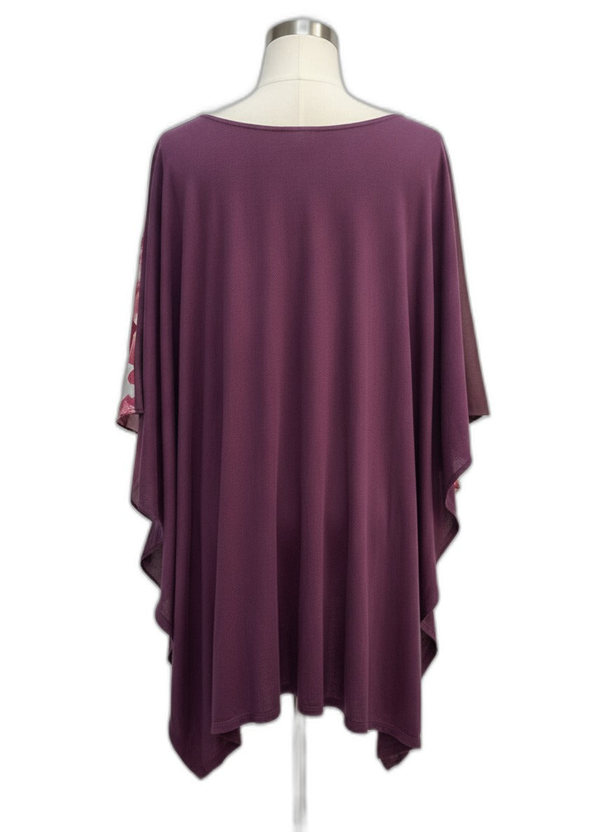 Chico's · Poncho Style · L/XL · BurgFloral
